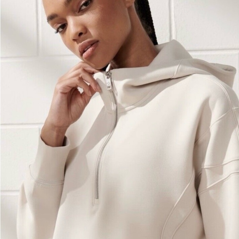 Abercrombie & Fitch YPB neoKNIT MAX Half-Zip Hoodie, Size S - Picture 8 of 13